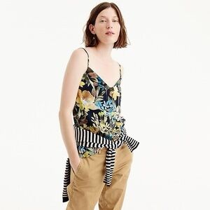 V-NECK CAMISOLE IN WATERCOLOR FLORAL